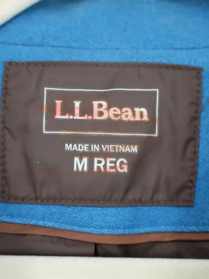 L.L.Bean Cumberland Jacket Women’s Mediim Regular Teal Blue Belted Cotton Trench thumbnail 5