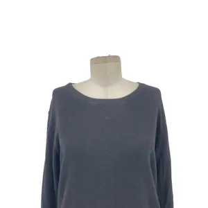 Monrow Classic Black‎ Crewneck Pullover Sweatshirt Size Medium Black thumbnail 4