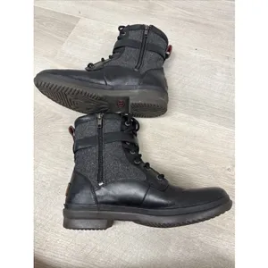 UGG Kesey 1005264 Waterproof Moto Boots Women’s 8 Black Wool Lined Leather thumbnail 10