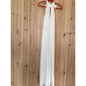 NWT Lulus Striking Elegance White Cutout Backless Halter Jumpsuit Elegant Sz S thumbnail 2
