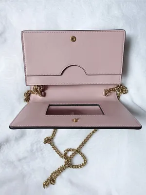 GUCCI Gg Matelassé Chain Wallet - Light Pink thumbnail 9