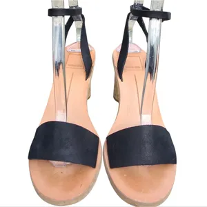 Dolce Vita Heeled Sandals Black Leather Round Heel‎ Women's size 6 thumbnail 2