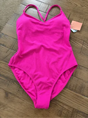 Shade & Shore Hot Pink One-Piece Swimsuit thumbnail 3