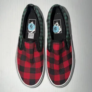 Vans Classic Slip On Shoes Womens Size 7.5 Buffalo Plaid Canvas Casual Comfort thumbnail 8