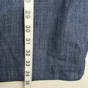 LOFT NWT Womens Blue Cotton Denim Sleeveless Shift Dress Button Pockets Size 10 thumbnail 10