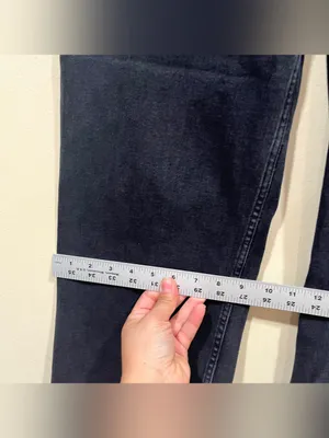 Pilcro Anthropologie Colette High-Rise Wide-Leg Cropped Jeans size 27 EUC black thumbnail 5