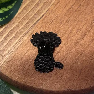 Cute Cat Enamel Pin White thumbnail 2