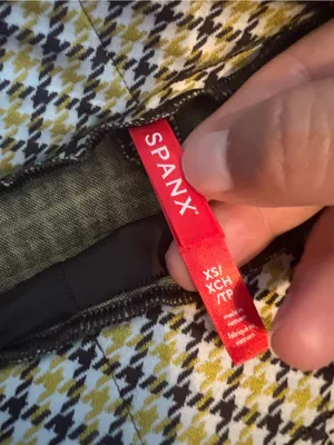 Spanx perfect kick flare in Dijon jacquard plaid ponte pants thumbnail 8