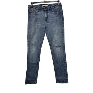 Levis 524 Too Superlow Skinny Jeans Womens 10M Medium Wash Blue Denim Low Rise‎ thumbnail 10