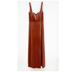 NWT Jenny Yoo Collection Mara Velvet‎ Maxi Gown Women's 6 Orange Formal thumbnail 2