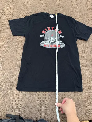 Habib Racing Graphic Tee S Black SISTER Pit Crew Car Cotton Shirt thumbnail 3