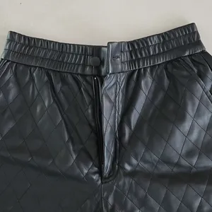 New Zara Black High Rise Faux Leather Detail Shorts Size XS thumbnail 3