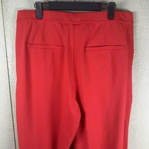 NEW Halara Flex DayStretch High Waisted Pocket Work Flare Pants Womens Sz XL Red thumbnail 5