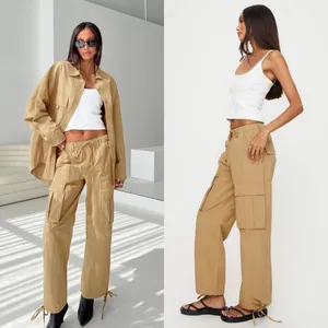 Princess Polly NEW Bilbury Cargo Pants Caramel US 0 Bella Hadid‎ Streetwear thumbnail 2