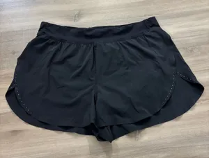 Lululemon Fast and Free Reflective High-Rise Short 3" Women Size 12 Black thumbnail 1