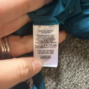 LOFT Teal Satin Sleep Pants with White & Black Zebra Print | Size Small thumbnail 11