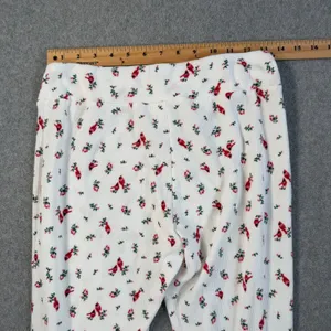 Laura Ashley Women's Small Waffle Knit Thermal Pajama Set Red Cardinal Bird thumbnail 10