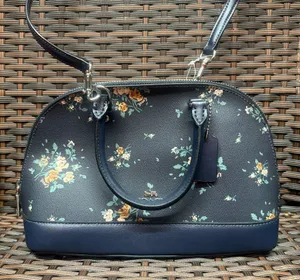 coach Mini Sierra Satchel With Rose Bouquet Print 91430 thumbnail 1