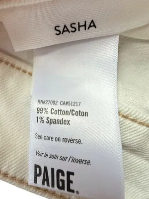 Paige Sasha Wide-Leg Jeans in Toasted Ecru Sz 29 thumbnail 8