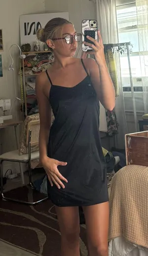 Black Dress Slip thumbnail 1