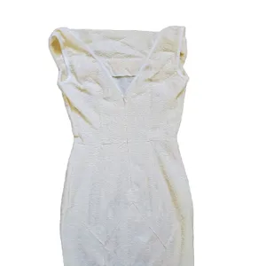 Muxxn White Dress Women Size Small Fit Flare Cream White Boat Neck Mermaid Prom thumbnail 15