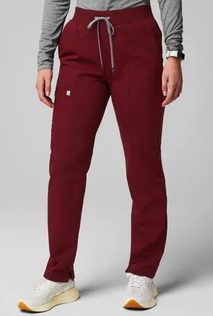 Fabletics Scrub Bottoms- Wine thumbnail 1