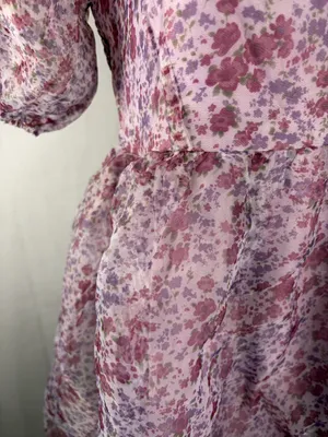 Purple Floral Entro Dress thumbnail 2