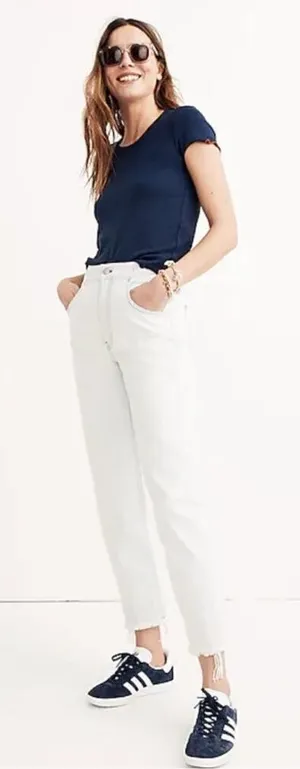 Madewell Tapered Wide Leg Jeans H5843 Size 27 thumbnail 1