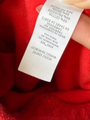 Aerie Offline Red Terry Cloth Shorts Women's Large thumbnail 6