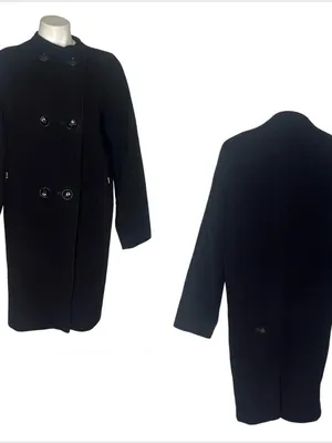BOGNER Black Coat Virgin Wool Cashmere Blend Double Breasted Womens Size 8 EU 38 thumbnail 11
