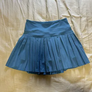 Gold Hinge 15" Pleated Tennis Skirt Marina Blue thumbnail 4