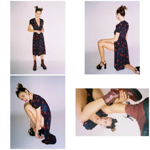 💕REALISATION PAR💕 The Teale Midi Wrap Dress ~ Wilde Cherry Print XXS NWOT thumbnail 7