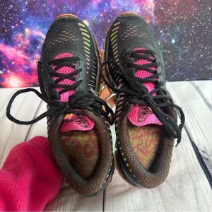 Asics‎ Gel Quantum 360 Athletic Running Shoes Women Sz 8 T5J6N Purple Pink Neon thumbnail 4