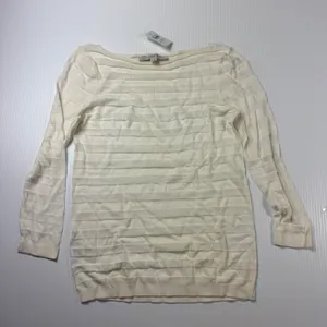 LOFT Textured Knit Top Layering Long‎ Sleeve Boat Neck Sweater XS flawed thumbnail 1