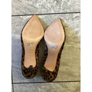 Boden Leopard Print Calf Hair Pointed Toe Bow Pumps Brown Heels 38.5 thumbnail 3