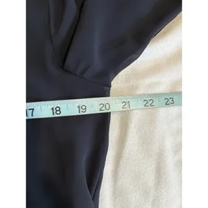 Ann Taylor Black Sheer Chiffon Long‎ Sleeve Blouse Size M Twist/Open Back thumbnail 7