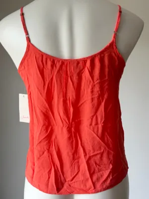 Frenchi Crinkle Coral Rose Spaghetti Strap Cami thumbnail 5