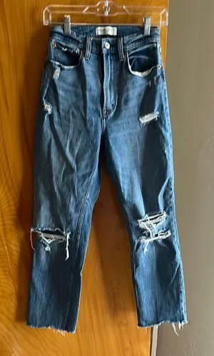 Abercrombie & Fitch Ankle Straight Ultra High Rise 2r thumbnail 1