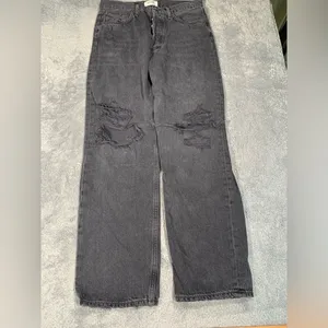 Agolde denim jeans 90’s jean black 27 distressed thumbnail 1