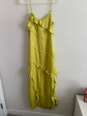 Sur Halo Women's Shyla Dress Maxi Length Yellow Size Small thumbnail 2