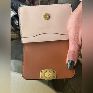Authentic Coach 1941 calf leather Tan and Gold Card wallet thumbnail 7