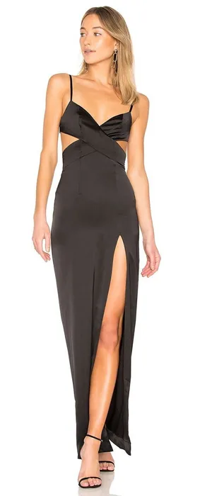 ✨Lovers & Friends Savannah Black Sz Small Gown✨ thumbnail 1