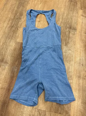 Aerie offline blue romper thumbnail 1