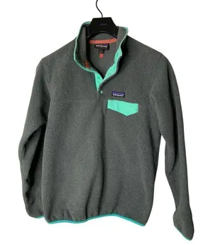 Patagonia Synchilla fleece pullover sweatshirt gray women's size small 25455 thumbnail 1