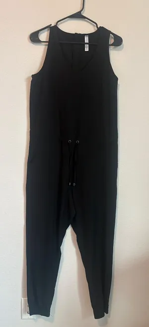 Kyodan Black Sleeveless Drawstring Jumpsuit thumbnail 1