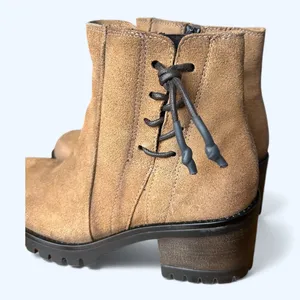 Miz Mooz “Maiden” Chunky Platform Suede Ankle Boots Chunky Heel Womens EU 38 NEW thumbnail 11
