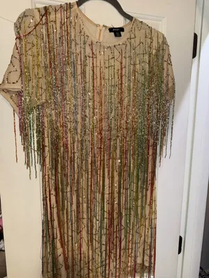 Nasty Gal Tassel Beaded Mini Dress thumbnail 4