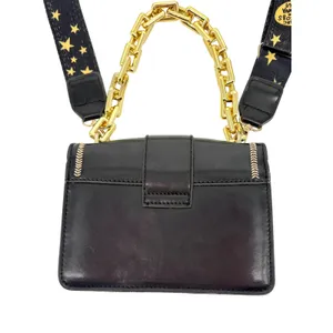 Black Crossbody Bag Gold Chain Star Guitar Strap‎ Jingpin Mini Shoulder Handbag thumbnail 10