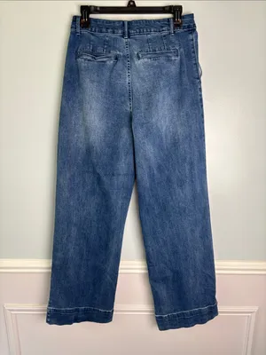 bagatelle Tailored Wide Leg Trouser Jeans Pleated Front Sz 30/10 Business Casual thumbnail 5