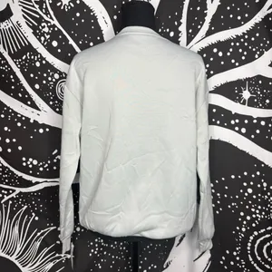 SheIn Ho Ho Holy $4!7 What A Year Beige Crew Neck Pullover Medium Sweater Christmas thumbnail 4